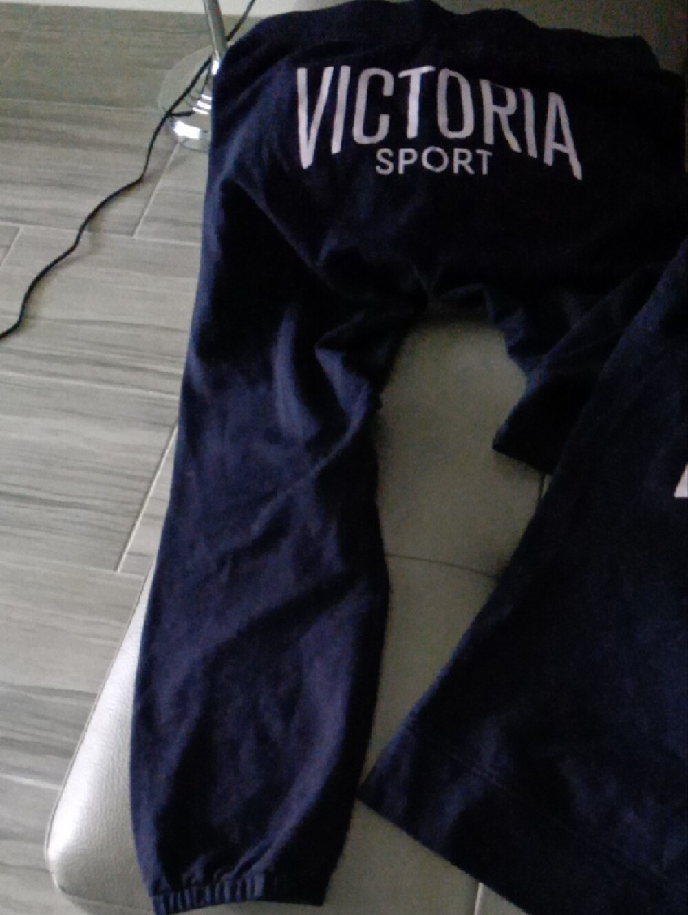 LADIES Victoria Sport Navy Joggers Set - Picture 3 of 3